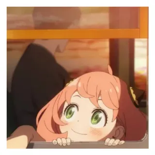 😄 7c5093a4 Anya Forger Spy x Family Anime, Gadis, Imut, Kartun, Spy x Family, Anya Forger whatsapp sticker