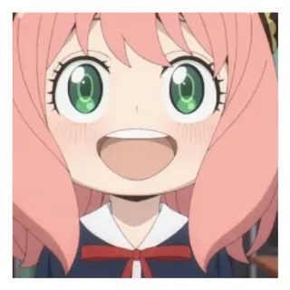 😄 b4fe1c3d Anya Forger Spy x Family Anime, Kartun, Karakter, Spy Family, Anya Forger, imut whatsapp sticker