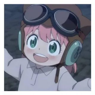 😄 c885898d Anya Forger Spy x Family Anime, Anak-anak, Lucu, Kartun, Spy x Family, Anya Forger whatsapp sticker