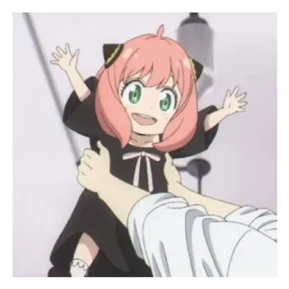 😄 d23b2ddc Anya Forger Spy × Family anya forger, anime, spy x family, anak, karakter, kartun, bahagia whatsapp sticker