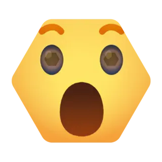 😮 0c57ceb8 emoji, surprised, face, shocked, expression telegram sticker