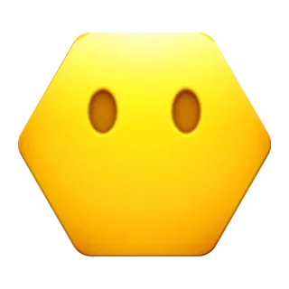 🙃 274917fd emoji, face, expression, yellow, simple, sticker telegram sticker