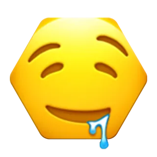🤤 7af86e87 emoji, drooling, face, yellow, lust, hunger, sleepy telegram sticker