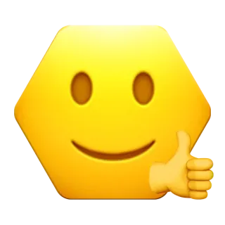 👍 804a7f09 emoji, thumbs up, approval, positive, like, support telegram sticker