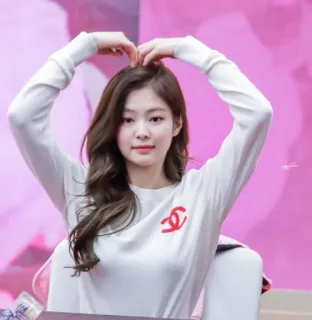 💙 9b65e40e Jennie K-pop, певец, знаменитость, Дженни Ким, айдол, артист, сердце telegram sticker