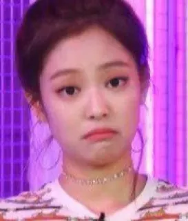 😦 c35b0fb4 грустное лицо, разочарован, эмоция, выражение, K-pop, женщина telegram sticker