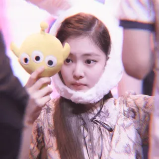 🍼 c89cd960 Mädchen, süß, Plüschtier, Porträt telegram sticker