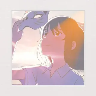 ✨ b808ecbe 动漫, 女孩, 面具, 插画, 艺术, 卡通 telegram sticker