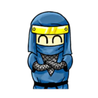 😄 d15854e2 忍者, 卡通, 角色, 战士, 蒙面 telegram sticker