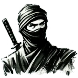 🙄 12875560 Ninja, Pedang, Pejuang, Petarung, Seni Bela Diri, Bertopeng, Senjata, Katana telegram sticker