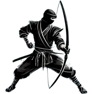 🏹 cb4b2cab Ninja, Seni bela diri, Samurai, Prajurit, Panah, Katana telegram sticker