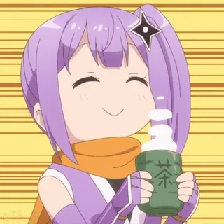 ☺️ 130ad2b7 茶 anime, ninja, cute, drink, tea, cartoon telegram sticker