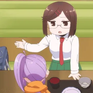 👊 9039ab3e anime, classroom, cartoon, school, student telegram sticker