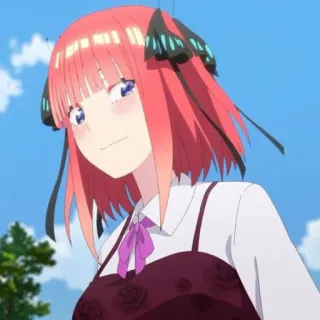🍷 2112a939 Nino Nakano The Quintessential Quintuplets Anime, Dziewczyna, Motyl, Nino Nakano, The Quintessential Quintuplets telegram sticker