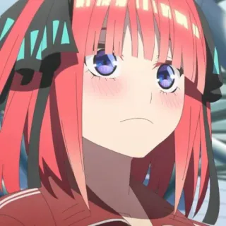 🍷 2d3027e6 Nino Nakano The Quintessential Quintuplets Anime, Dziewczyna, Postać, Nino Nakano, The Quintessential Quintuplets telegram sticker