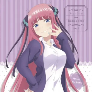 Nino Nakano 2 (by @Yuu_Kuraidesu_Noir) whatsapp stickers