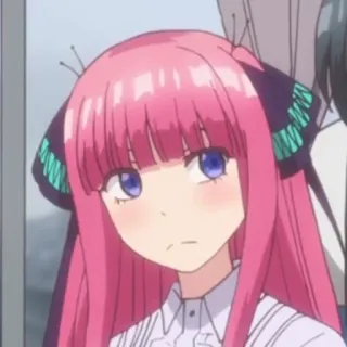 ❓ b195d35a 动漫, 女孩, 可爱, 粉色头发, 蝴蝶 telegram sticker