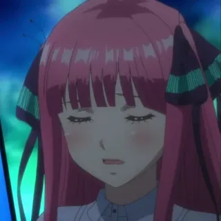 😩 8aaefb67 Nino Nakano The Quintessential Quintuplets anime, cartoon, character, Nino Nakano, The Quintessential Quintuplets whatsapp sticker