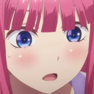 😲 c9d21831 anime, girl, cute, pink hair, cartoon, illustration whatsapp sticker