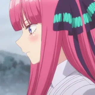 😶 ee58445a Nino Nakano The Quintessential Quintuplets anime, character, nino nakano, the quintessential quintuplets whatsapp sticker