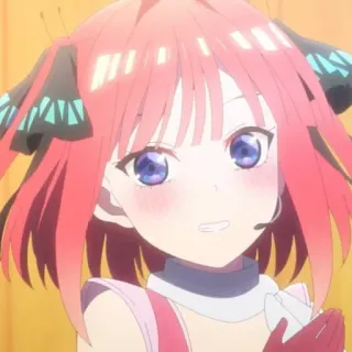 😁 470237d3 Nino Nakano The Quintessential Quintuplets 动漫, 角色, 女孩, 可爱, 中野二乃, 五等分的新娘 telegram sticker