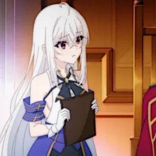 🍪 07fd39e3 Anime, Capelli bianchi, Femmina, Ragazza anime, Personaggio telegram sticker