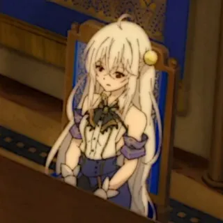 🍪 3c091294 Anime, Ragazza, Seduta, Interno telegram sticker