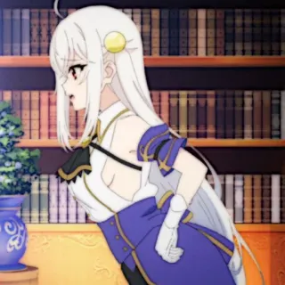 🍪 6062f03c anime, ragazza, capelli lunghi, vestito telegram sticker