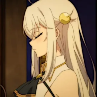 🍪 9efc7a76 Anime, Ragazza, capelli bianchi, Personaggio telegram sticker