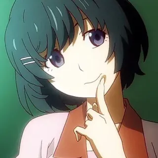 🍩 df94c23e anime, girl, character, smiling telegram sticker