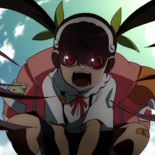 🍩 f057aca4 Mayoi Hachikuji Bakemonogatari anime, character, girl, angry, bakemonogatari, mayoi hachikuji telegram sticker