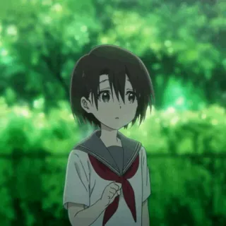 🥡 193850a5 anime, girl, school uniform, cute, cartoon telegram sticker