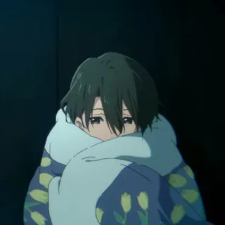 🥤 45c2655b anime, sad, hug, lonely, isolated telegram sticker