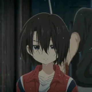 🥤 ef994e29 anime, girl, cute, portrait, rain, sad telegram sticker