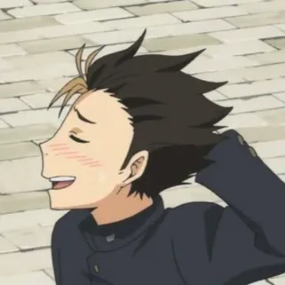 🙀 21a54d9c Nishinoya Yuu Haikyuu!! อนิเมะ, นิชิโนยะ ยู, ไฮคิว telegram sticker