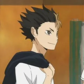 🙀 6fa90896 Yu Nishinoya Haikyuu!! อนิเมะ, ไฮคิว, นิชิโนยะ, วอลเลย์บอล, การ์ตูน telegram sticker