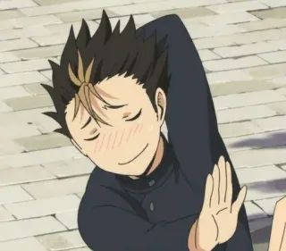 🎭 6826d8f7 Yu Nishinoya Haikyuu!! Anime, Siatkówka, Haikyuu, Nishinoya, Postać, Sport telegram sticker