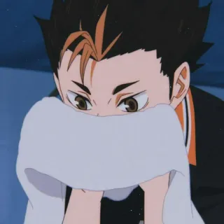 🗿 8a0bf205 Yu Nishinoya Haikyuu!! Anime, Haikyuu, Yu Nishinoya, Postać telegram sticker