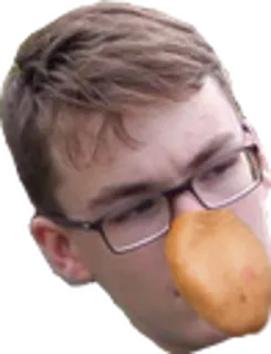 👨‍🌾 7e95da9f khuôn mặt, khoai tây, kính, người, thức ăn telegram sticker