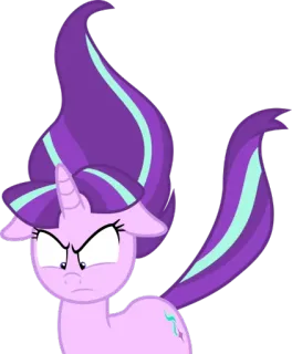 😡 2433685d Starlight Glimmer My Little Pony 마이 리틀 포니, 스타라이트 글리머, 만화, 포니, 유니콘, 화난, 웃긴 telegram sticker