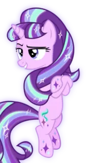 😎 55810956 Starlight Glimmer My Little Pony 마이 리틀 포니, 스타라이트 글리머, 만화, 포니, 우정, 유니콘 telegram sticker
