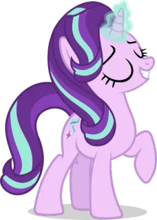 😃 5cac56c8 Starlight Glimmer My Little Pony 포니, 만화, 스타라이트 글리머, 귀여운, 마법, 우정 telegram sticker