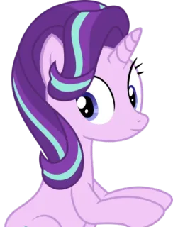 😶 5dc56ca4 Starlight Glimmer My Little Pony 조랑말, 만화, 동물, 마법, 유니콘, 우정, 귀여운 telegram sticker