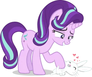 🐰 6a5c1f0b Starlight Glimmer My Little Pony 마이 리틀 포니, 만화, 동물, 포니, 캐릭터, 우정, 마법, 스타라이트 글리머 telegram sticker