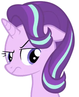 😠 bef509e9 Starlight Glimmer My Little Pony 만화, 포니, 마이 리틀 포니, 유니콘, 스타라이트 글리머, 화난, 만화 캐릭터 telegram sticker