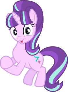 👏 cf385204 Starlight Glimmer My Little Pony 조랑말, 스타라이트 글리머, 만화, 동물, 말, 보라색 telegram sticker