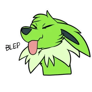 👅 aa08f567 BLEP anjing, hewan, blep, lidah, imut, stiker telegram sticker