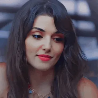 🙈 3899b126 wanita, potret, wajah, cantik, rambut, orang, perempuan telegram sticker