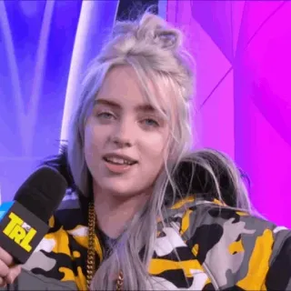 🌵 475ddb82 Billie Eilish TRL 歌手, 音楽, セレブ, TRL, 番組 whatsapp sticker