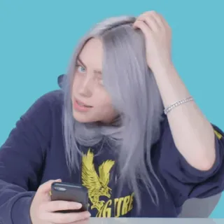 🌵 b5c88d69 Billie Eilish 歌手, 有名人, アーティスト, 音楽 whatsapp sticker